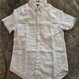 J Crew Linen Slim Men’s Short Sleeve Shirt. New without tags, never worn.